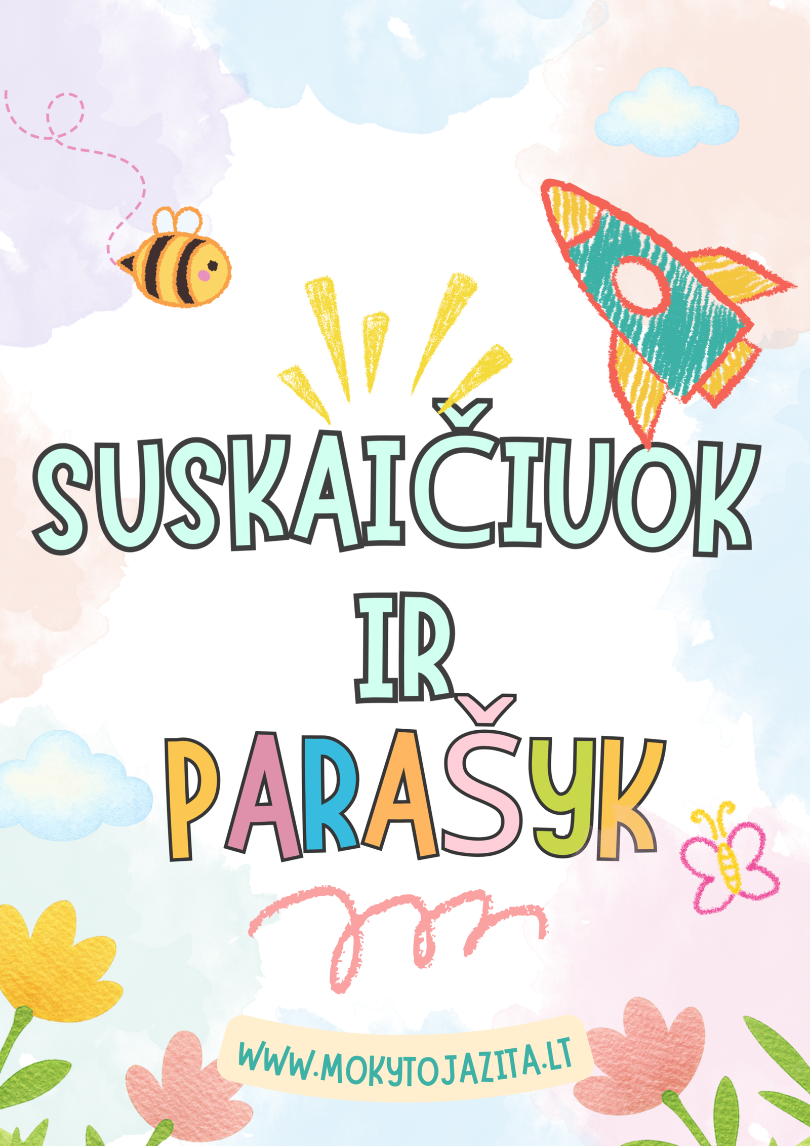 Suskaičiuok ir parašyk. Skaičiai iki 10.